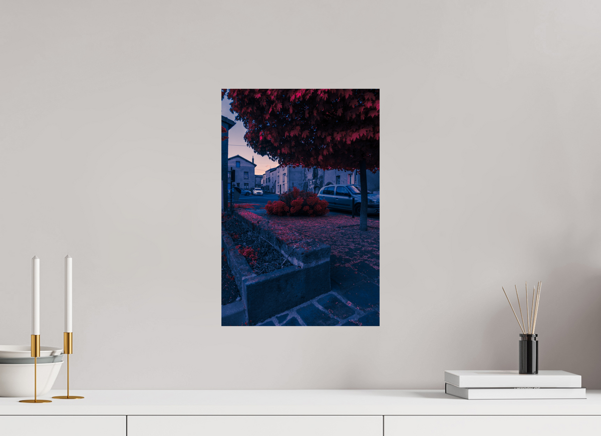 30 x 45 cm, Poster Fuji Crystal Pearl metallise L'arbre rouge