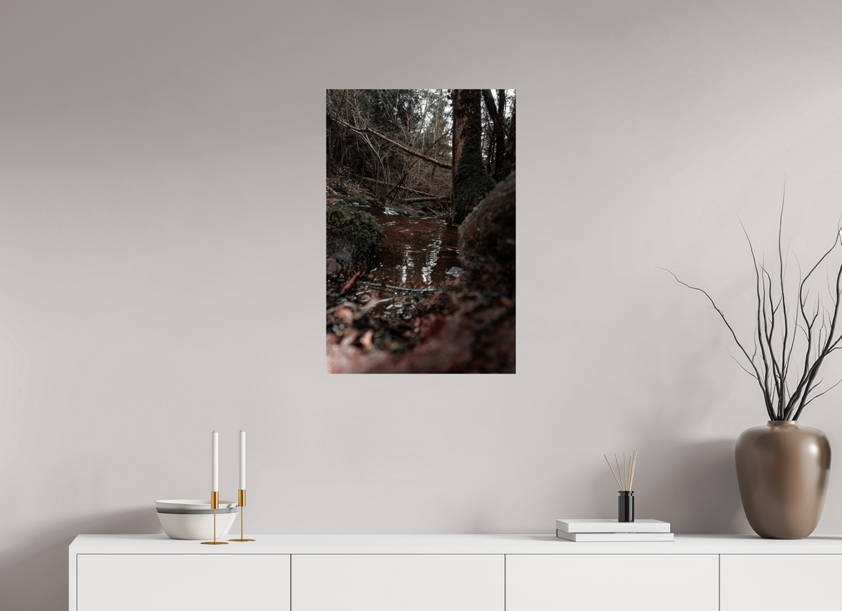 50 x 75 cm, Poster Fuji Crystal Pearl metallise Le ruisseau caché