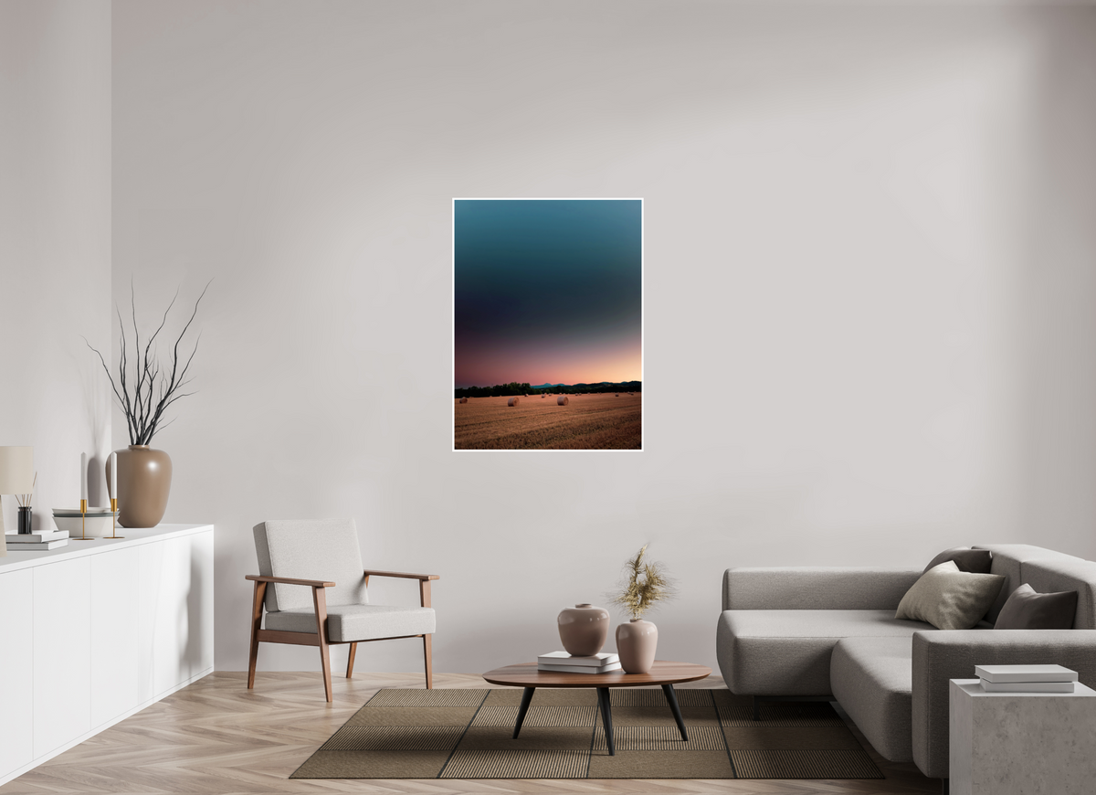 90 x 120 cm, Shopify Été près de Saint-Bonnet, le puy de Dôme au loin