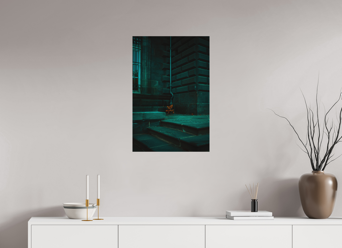 50 x 75 cm, Poster Fuji Crystal DP II mat Les marches vertes