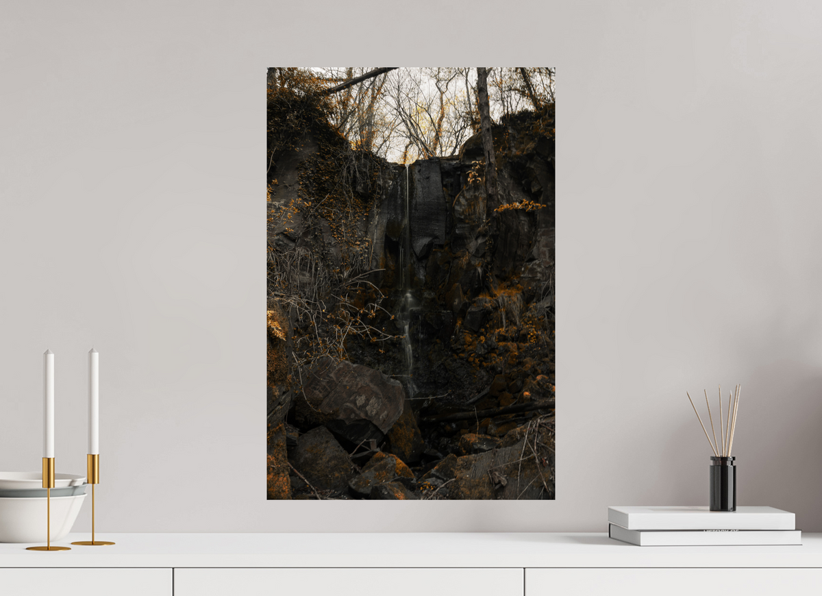 40 x 60 cm, Poster Fuji Crystal Pearl metallise La cascade sèche