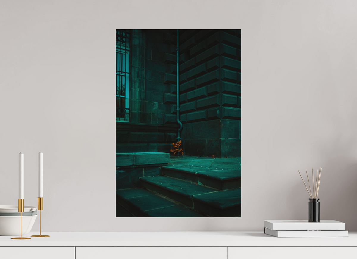 40 x 60 cm, Poster Fuji Crystal DP II mat Les marches vertes