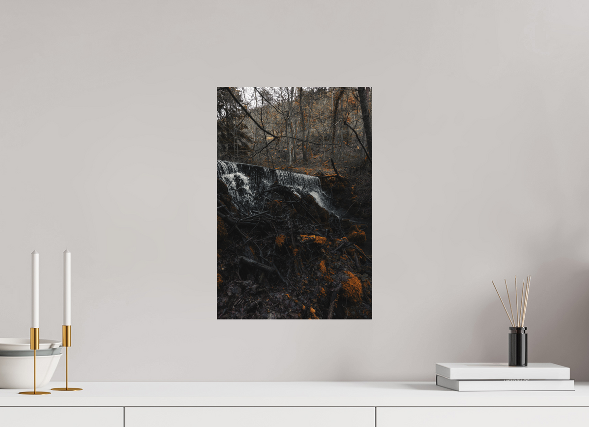 30 x 45 cm, Poster Fuji Crystal DP II mat La cascade et le bois mort