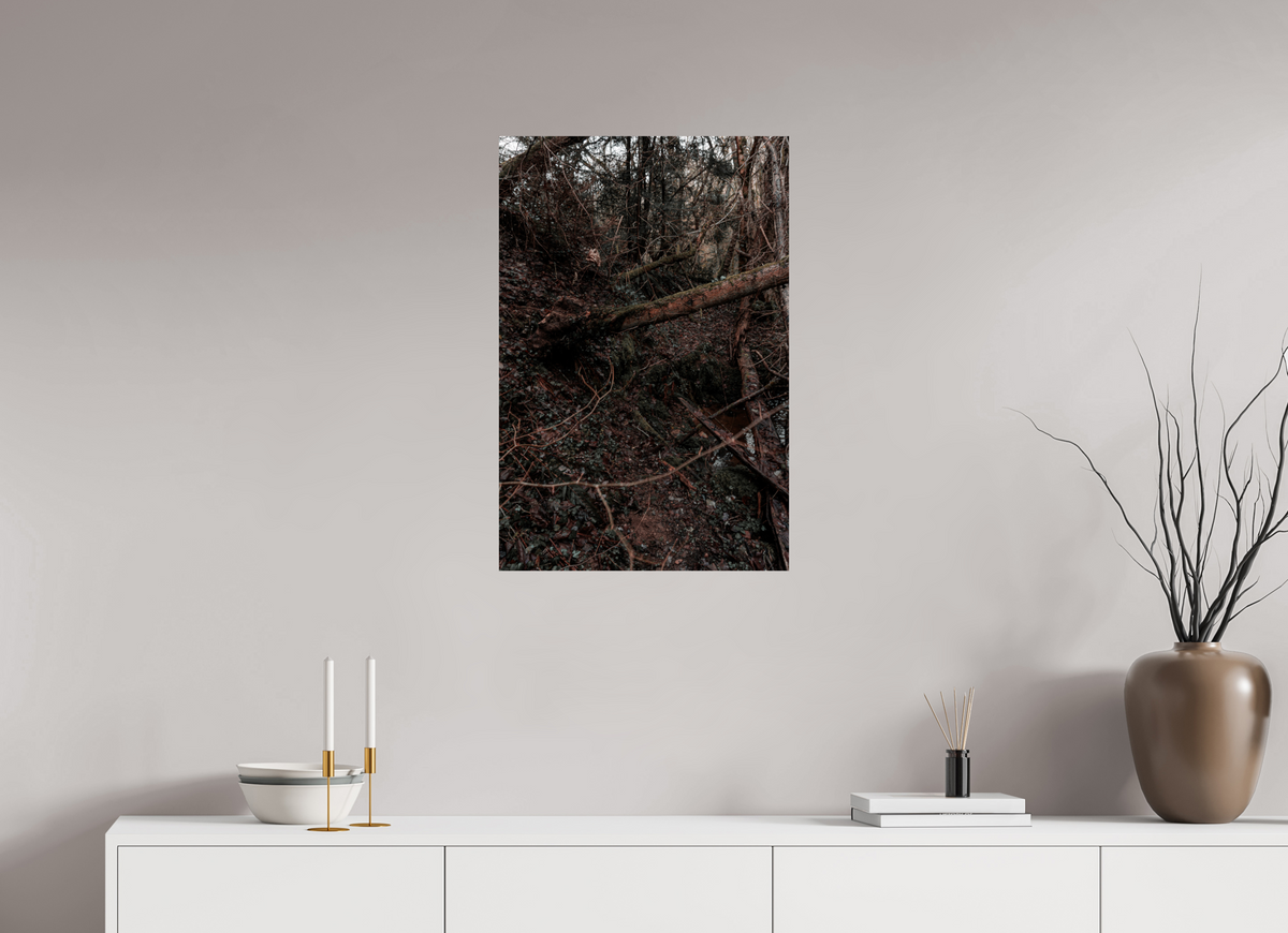 50 x 75 cm, Poster Fuji Crystal Pearl metallise Le bois tombé