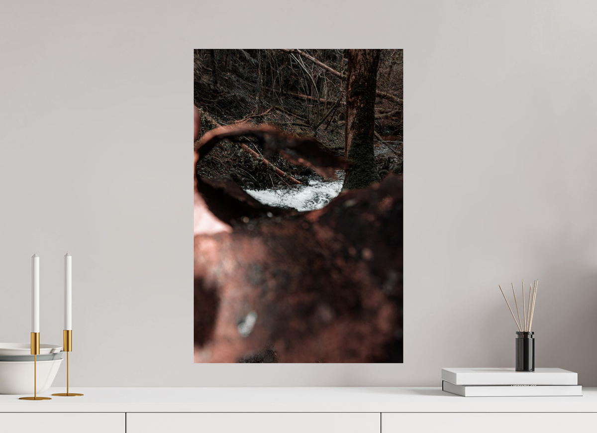 40 x 60 cm, Poster Fuji Crystal Pearl metallise La cascade dans l'écorce