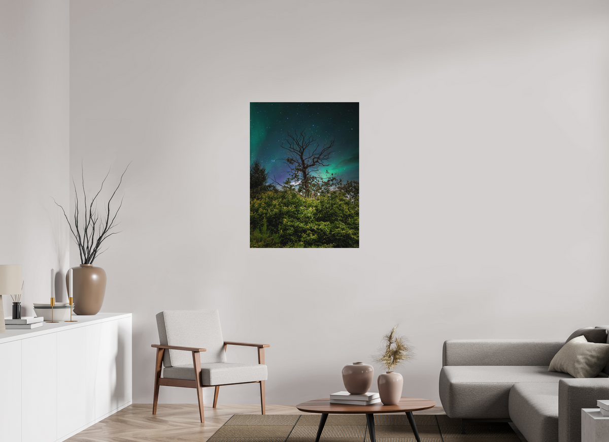 75 x 100 cm, Poster Fuji Crystal DP II mat L'arbre aux aurores