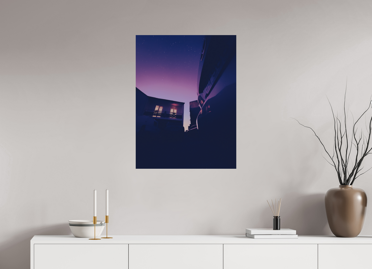 60 x 80 cm, Poster Fuji Crystal DP II mat La maison bleue