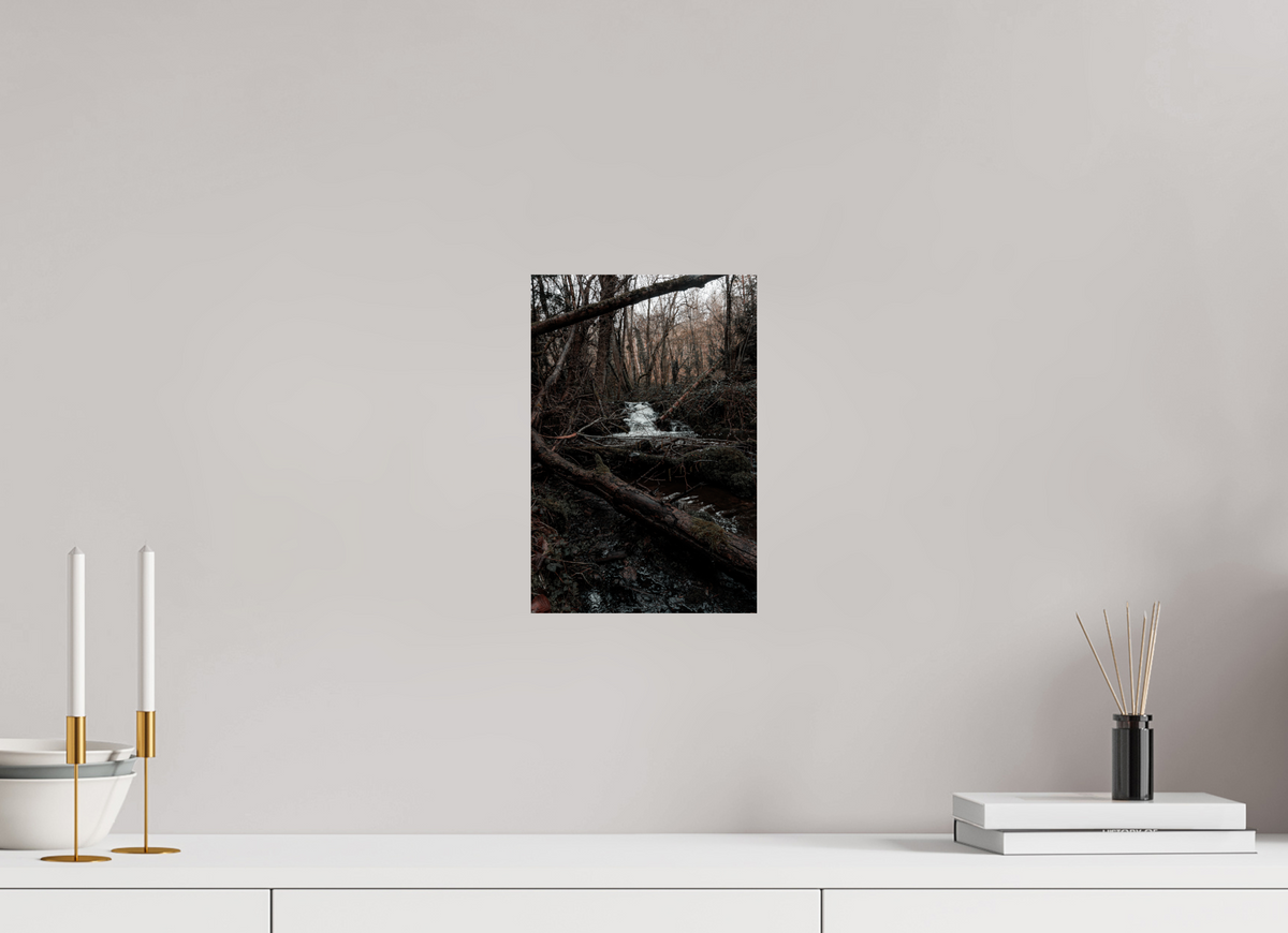 20 x 30 cm, Poster Fuji Crystal Pearl metallise La cascade au loin