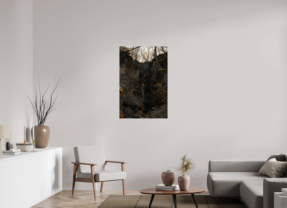 70 x 105 cm, Poster Fuji Crystal Pearl metallise La cascade sèche