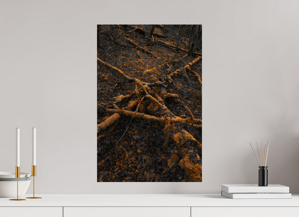 40 x 60 cm, Poster Fuji Crystal Pearl metallise Les branches dorées