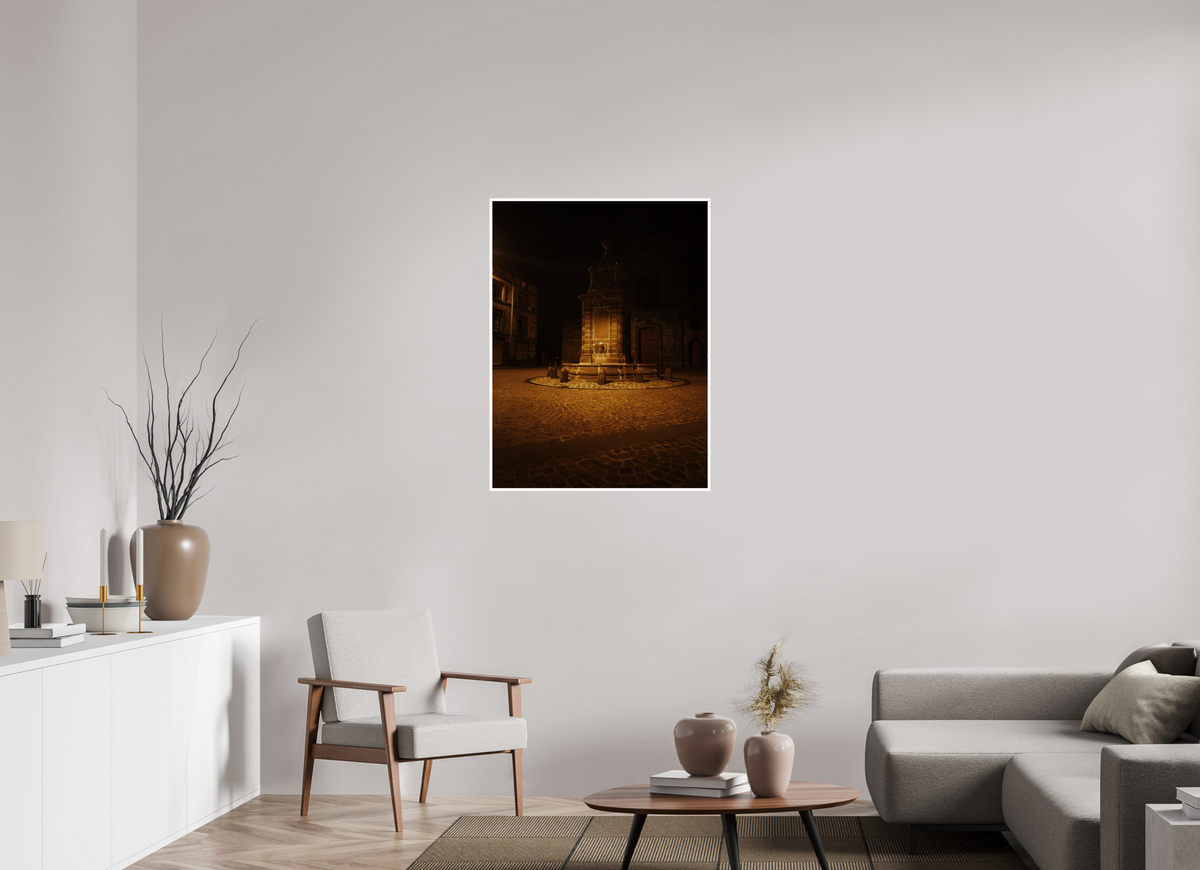 75 x 100 cm, Shopify Riom, fontaine de nuit