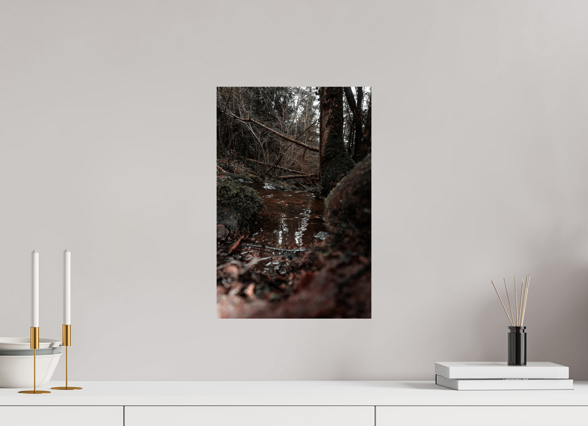 30 x 45 cm, Poster Fuji Crystal Pearl metallise Le ruisseau caché