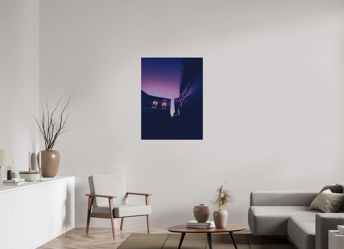 75 x 100 cm, Poster Fuji Crystal DP II mat La maison bleue