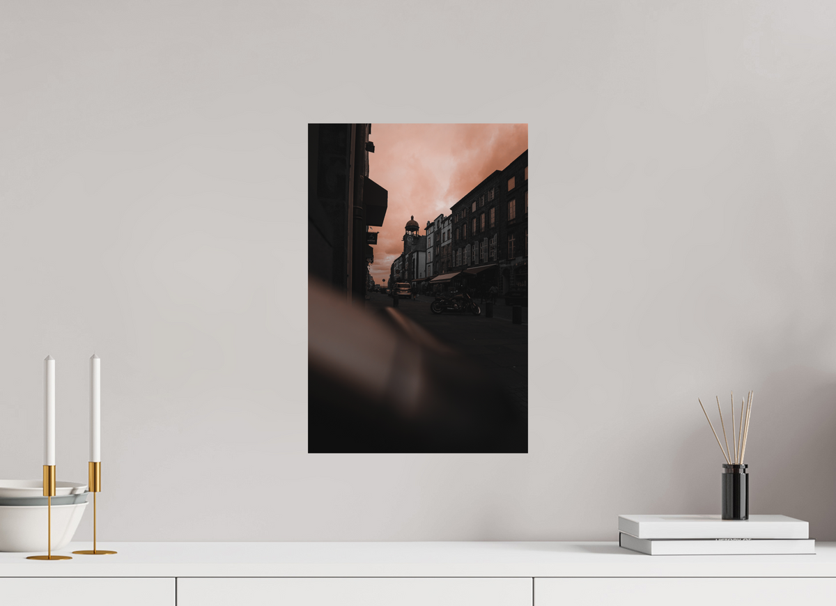 30 x 45 cm, Poster Fuji Crystal DP II mat Rue de Riom au crépuscule