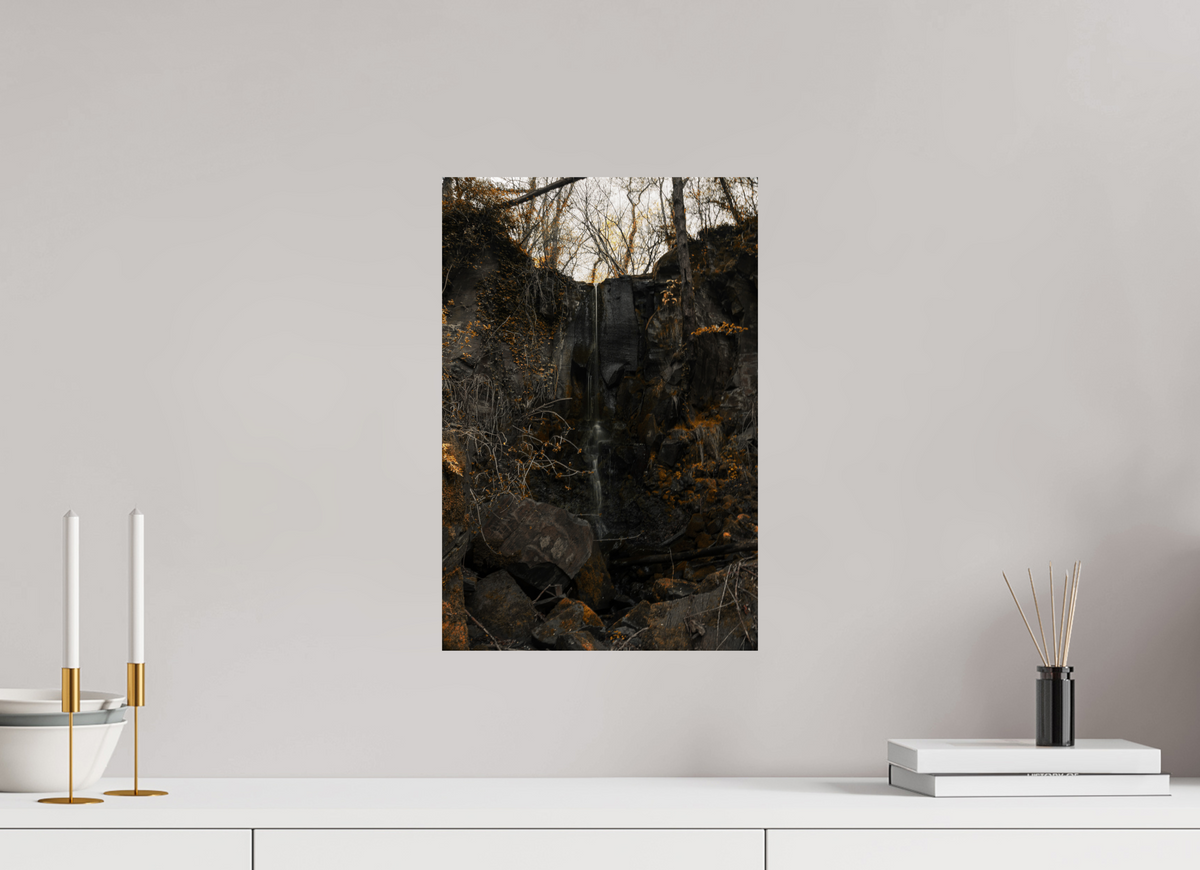 30 x 45 cm, Poster Fuji Crystal Pearl metallise La cascade sèche