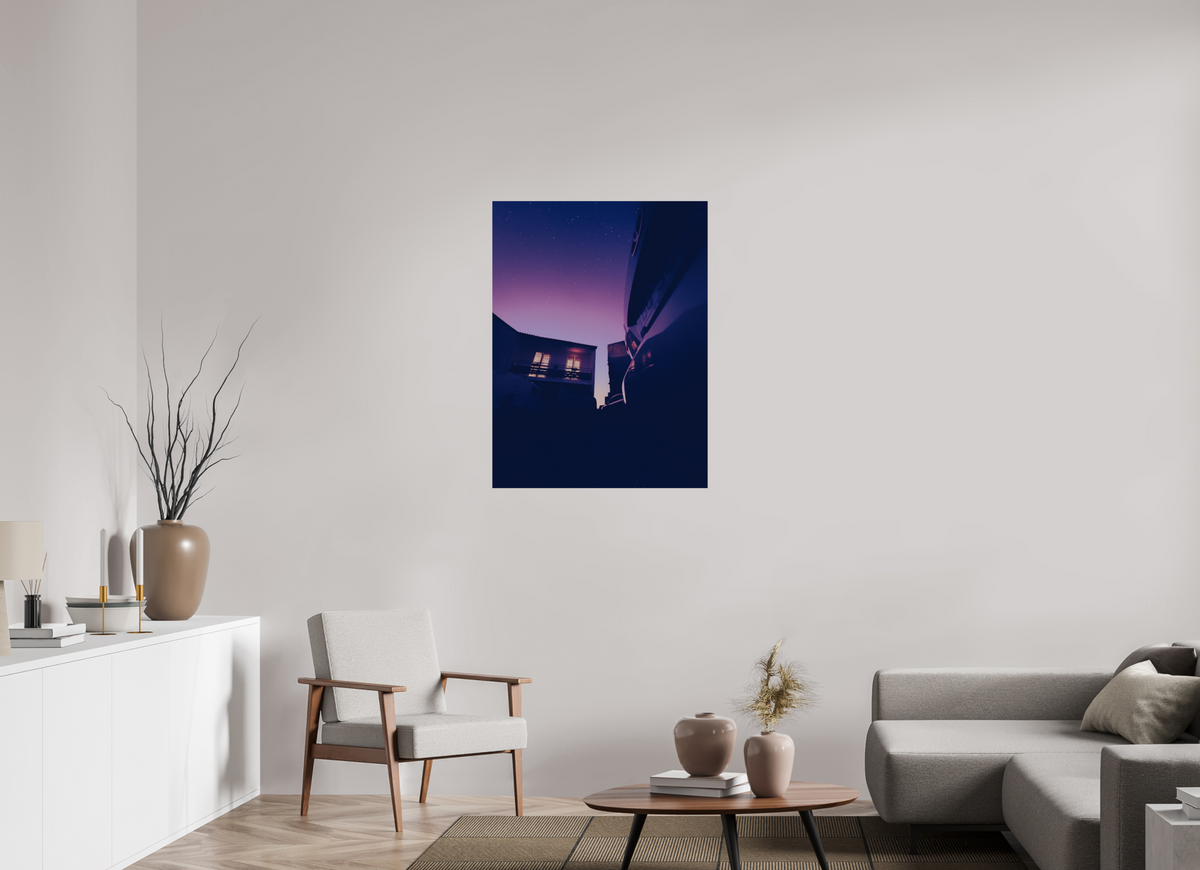 75 x 100 cm, Poster Fuji Crystal Pearl metallise La maison bleue