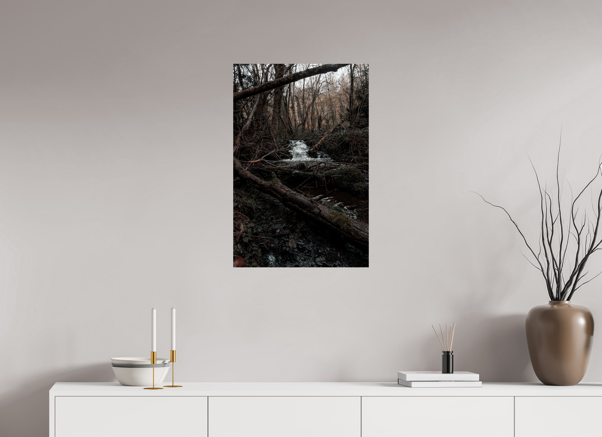 50 x 75 cm, Poster Fuji Crystal Pearl metallise La cascade au loin