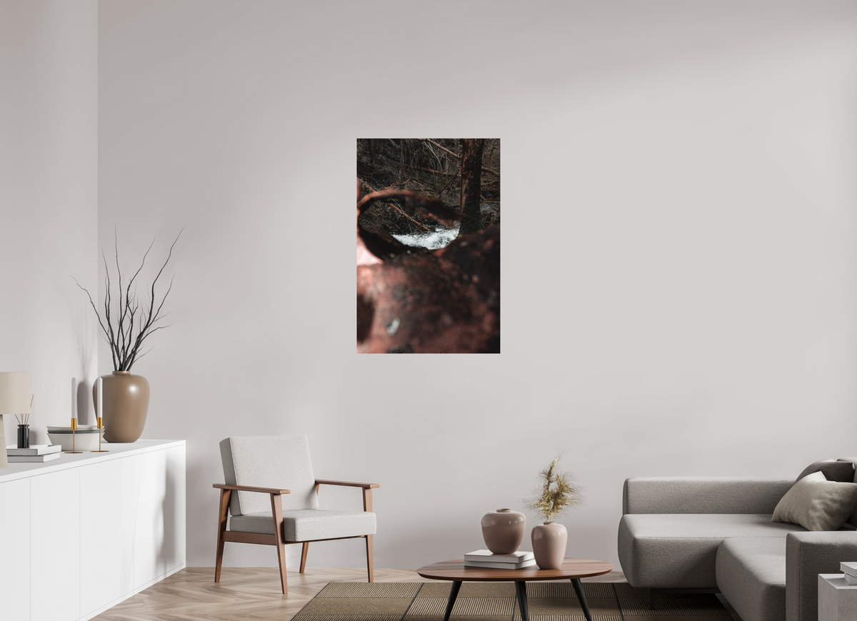 70 x 105 cm, Poster Fuji Crystal DP II mat La cascade dans l'écorce