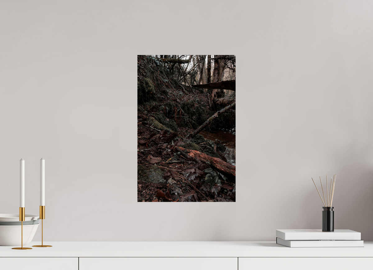 30 x 45 cm, Poster Fuji Crystal Pearl metallise Le sentier du ruisseau