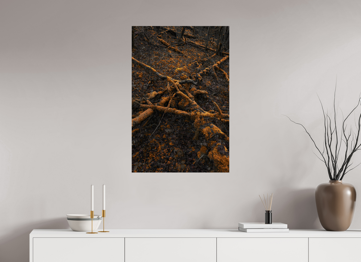 60 x 90 cm, Poster Fuji Crystal Pearl metallise Les branches dorées