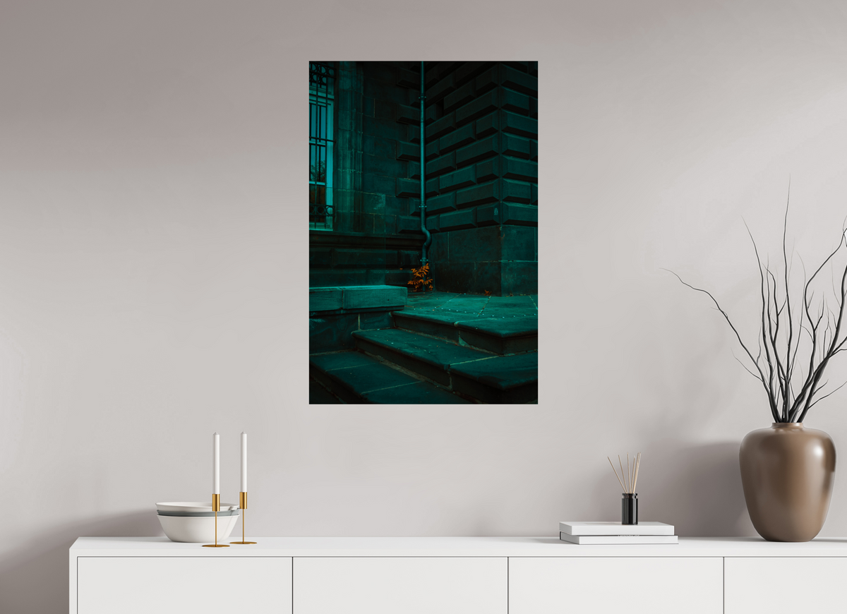 60 x 90 cm, Poster Fuji Crystal Pearl metallise Les marches vertes