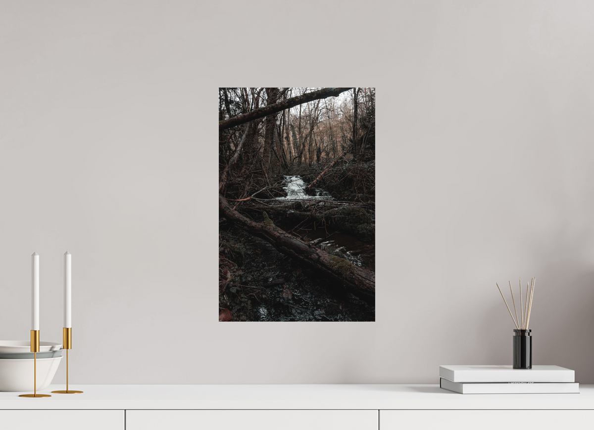 30 x 45 cm, Poster Fuji Crystal DP II mat La cascade au loin