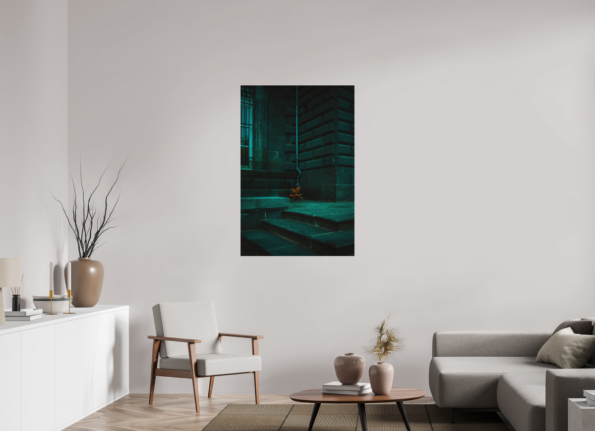 80 x 120 cm, Poster Fuji Crystal DP II mat Les marches vertes
