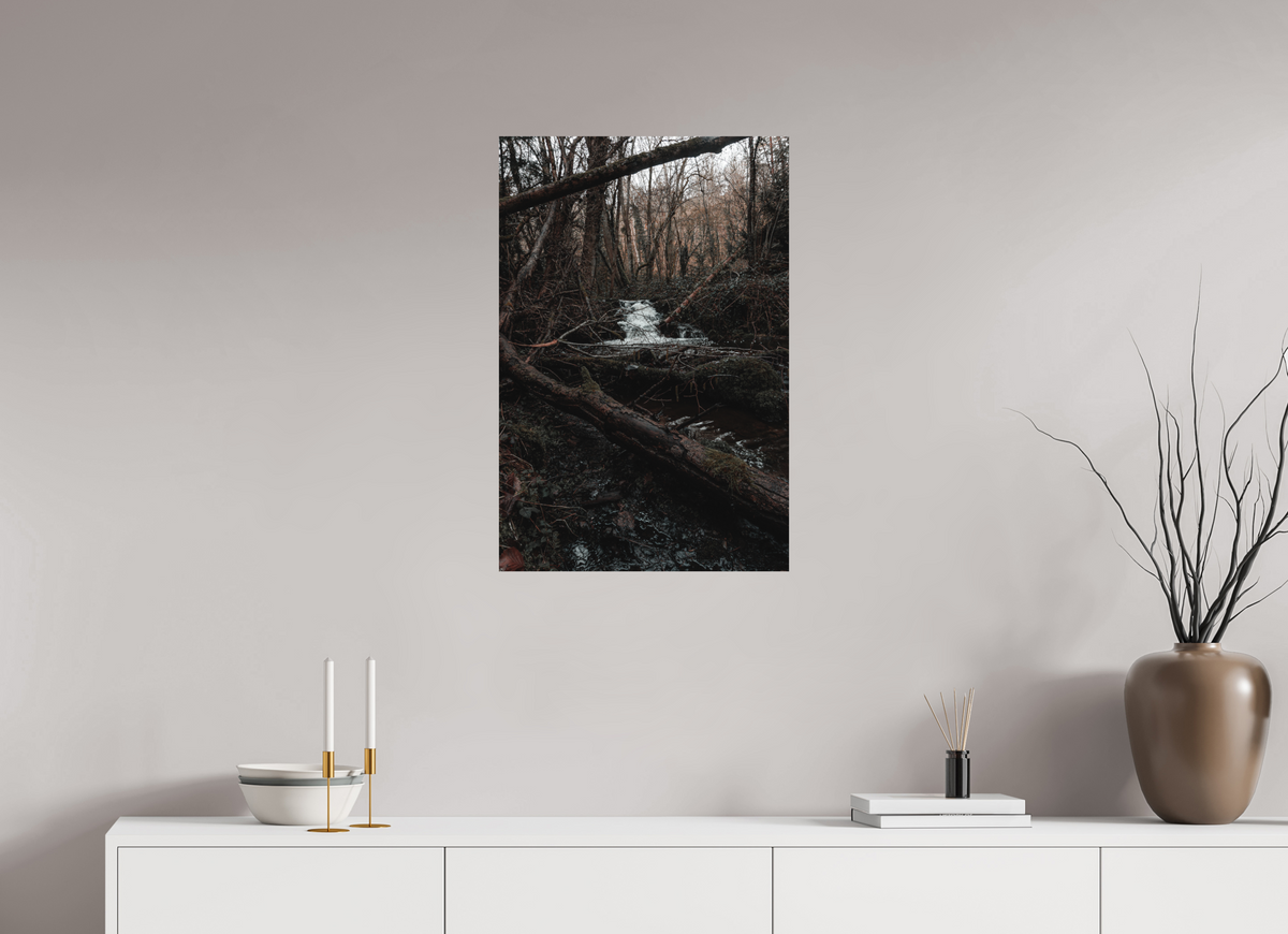 50 x 75 cm, Poster Fuji Crystal DP II mat La cascade au loin