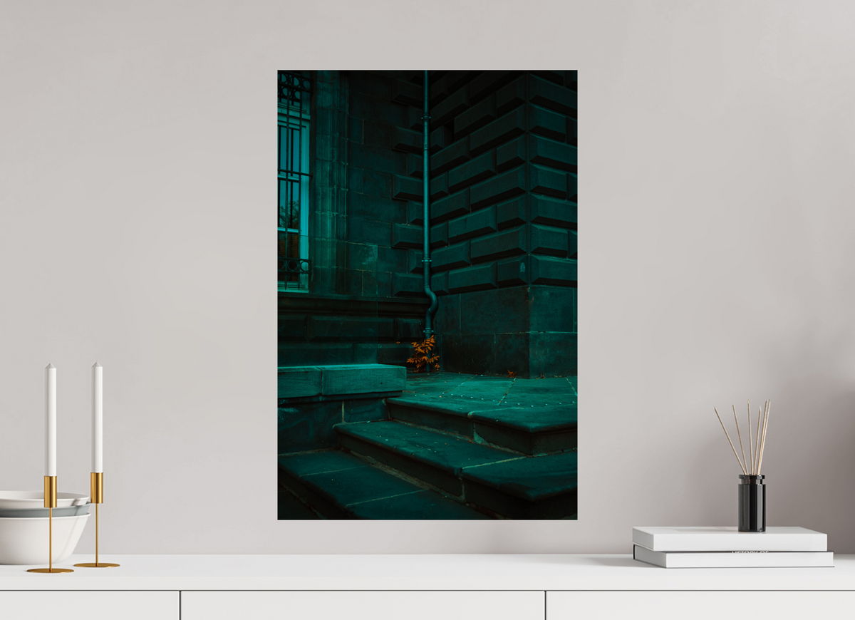 40 x 60 cm, Poster Fuji Crystal Pearl metallise Les marches vertes