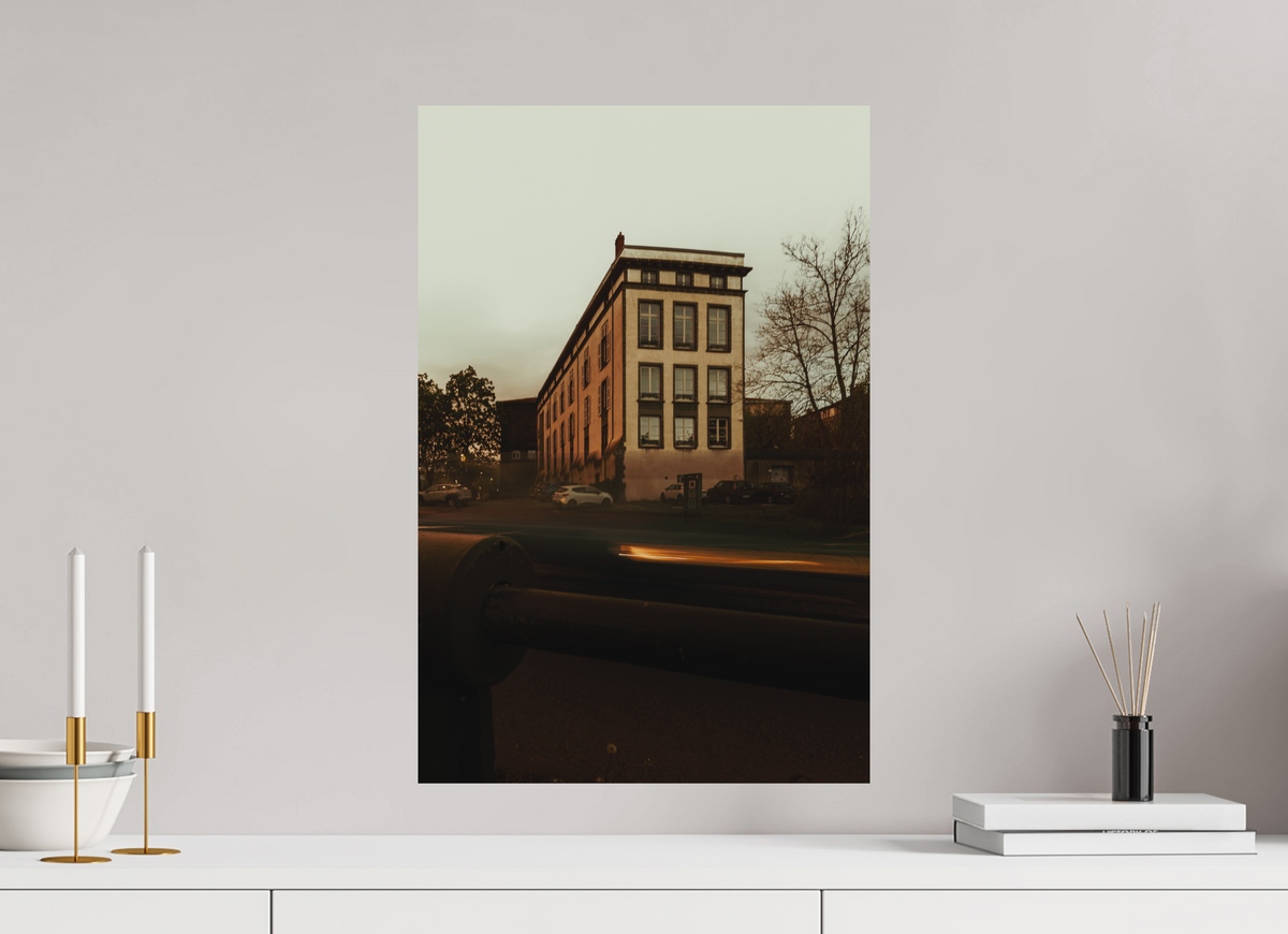 40 x 60 cm, Poster Fuji Crystal DP II mat L'immeuble au ciel crème