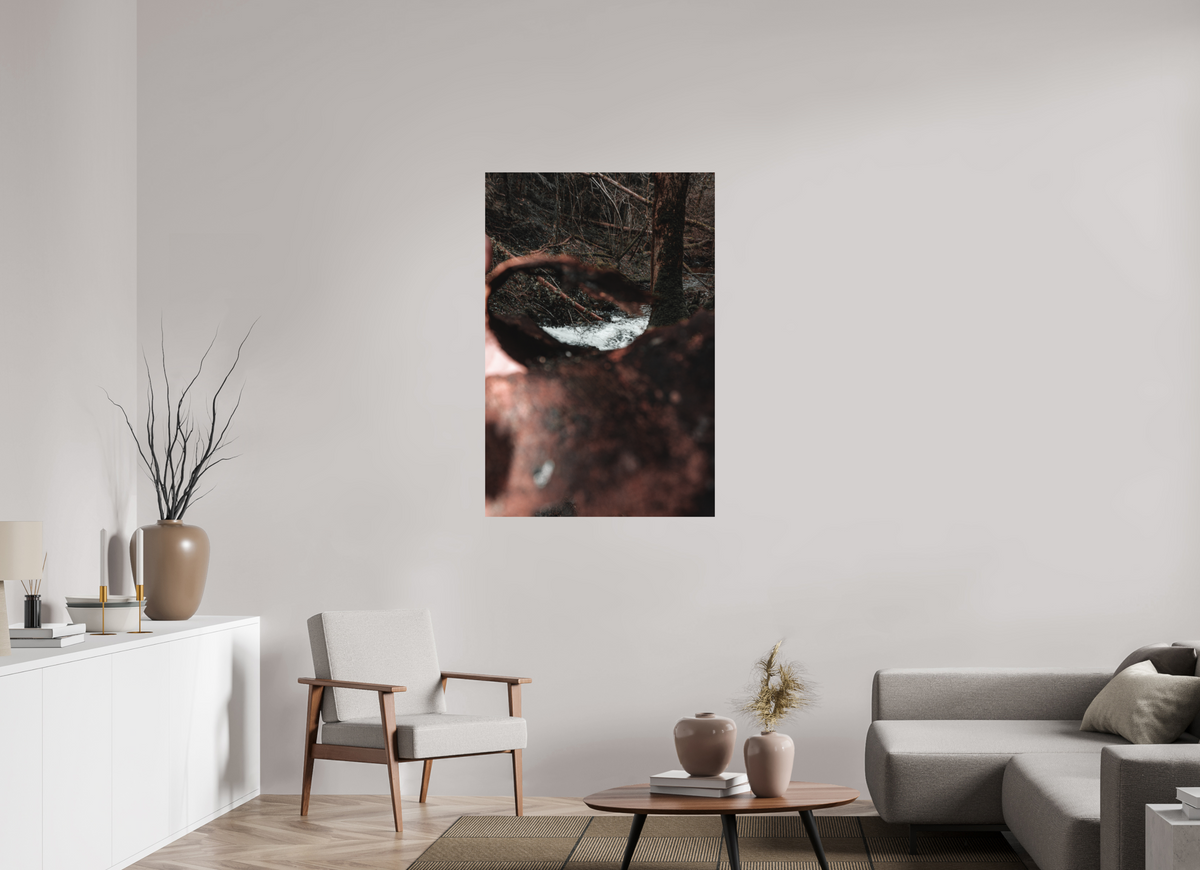 80 x 120 cm, Poster Fuji Crystal DP II mat La cascade dans l'écorce
