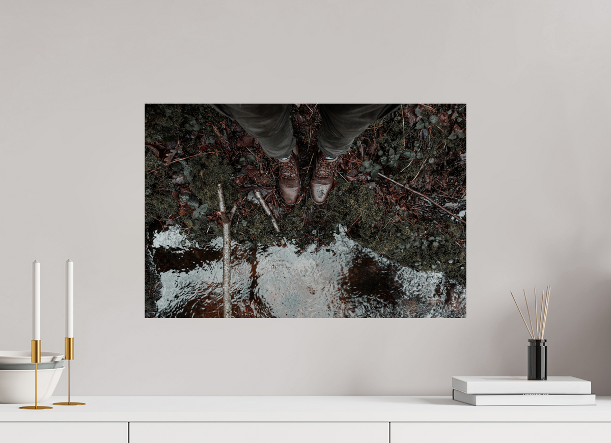 60 x 40 cm, Poster Fuji Crystal Pearl metallise Le reflet à mes pieds