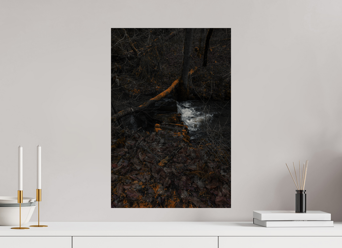 40 x 60 cm, Poster Fuji Crystal Pearl metallise La source sous les branches