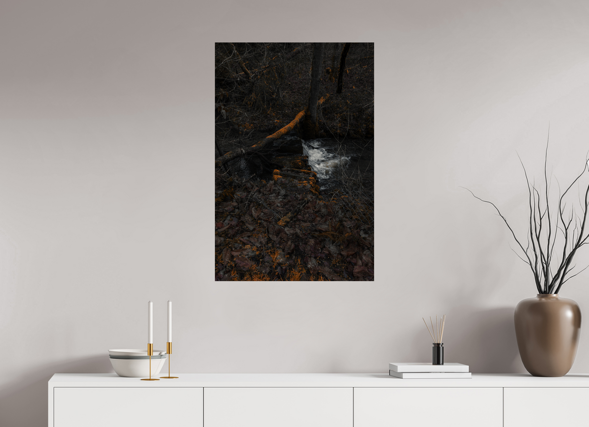 60 x 90 cm, Poster Fuji Crystal Pearl metallise La source sous les branches