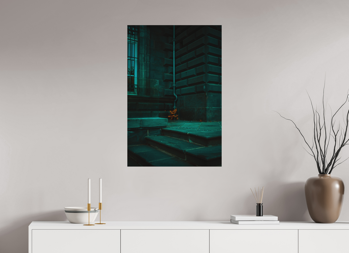 60 x 90 cm, Poster Fuji Crystal DP II mat Les marches vertes