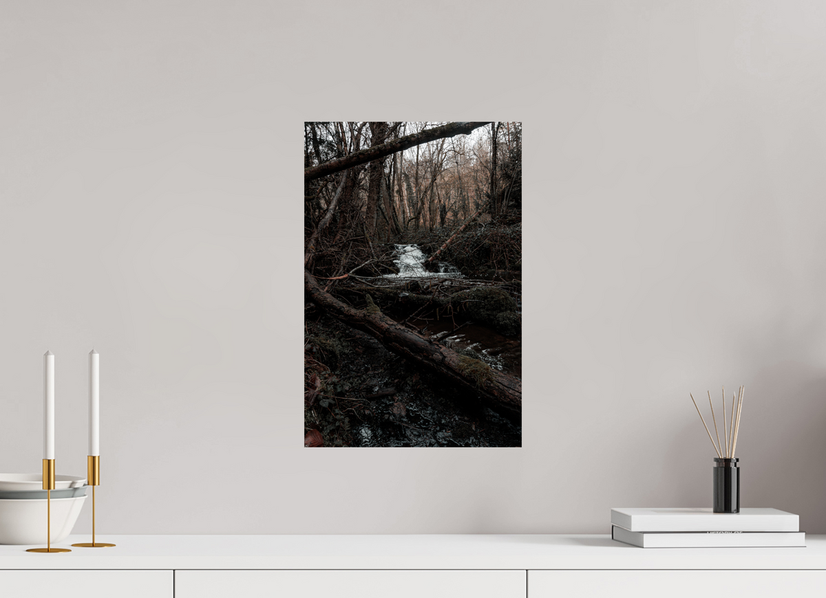 30 x 45 cm, Poster Fuji Crystal Pearl metallise La cascade au loin