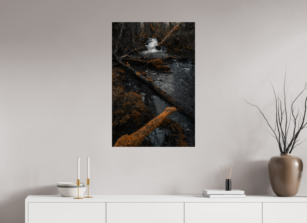 60 x 90 cm, Poster Fuji Crystal Pearl metallise Le torrent doré