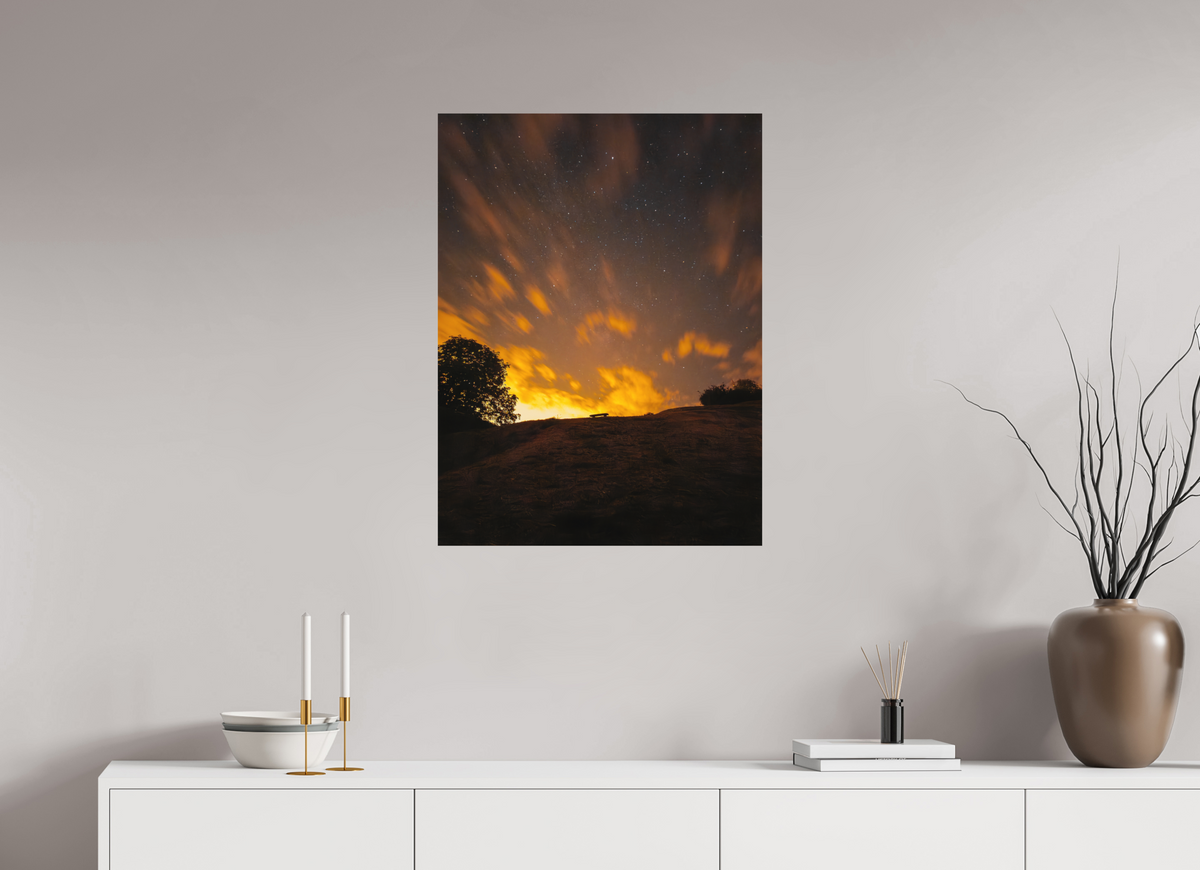 60 x 80 cm, Poster Fuji Crystal DP II mat Le ciel en feu