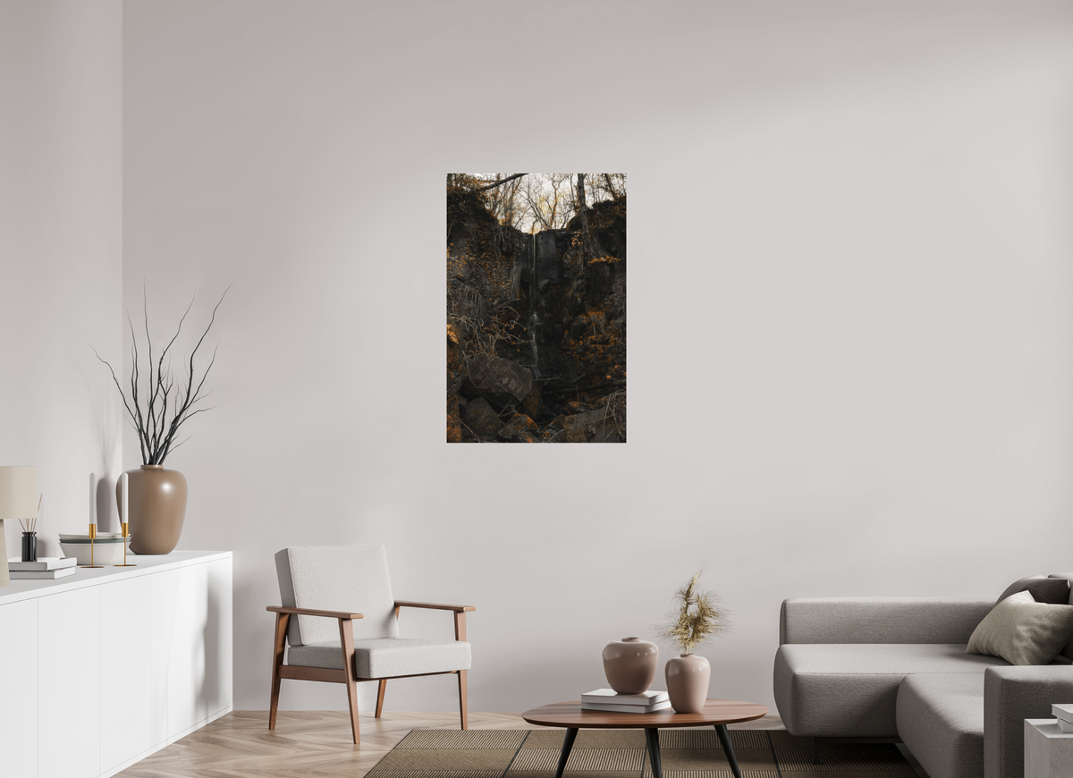 70 x 105 cm, Poster Fuji Crystal DP II mat La cascade sèche