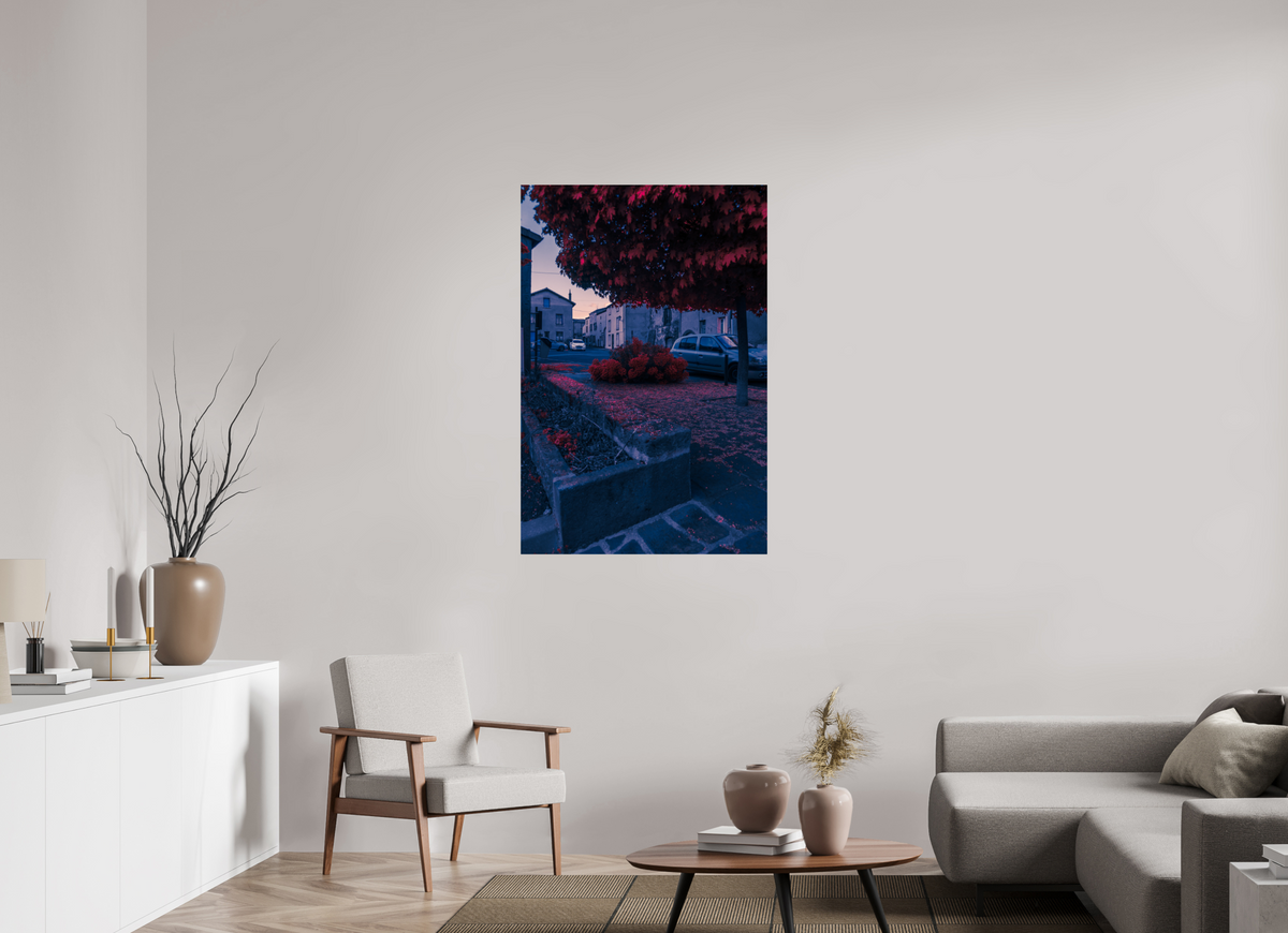 80 x 120 cm, Poster Fuji Crystal Pearl metallise L'arbre rouge