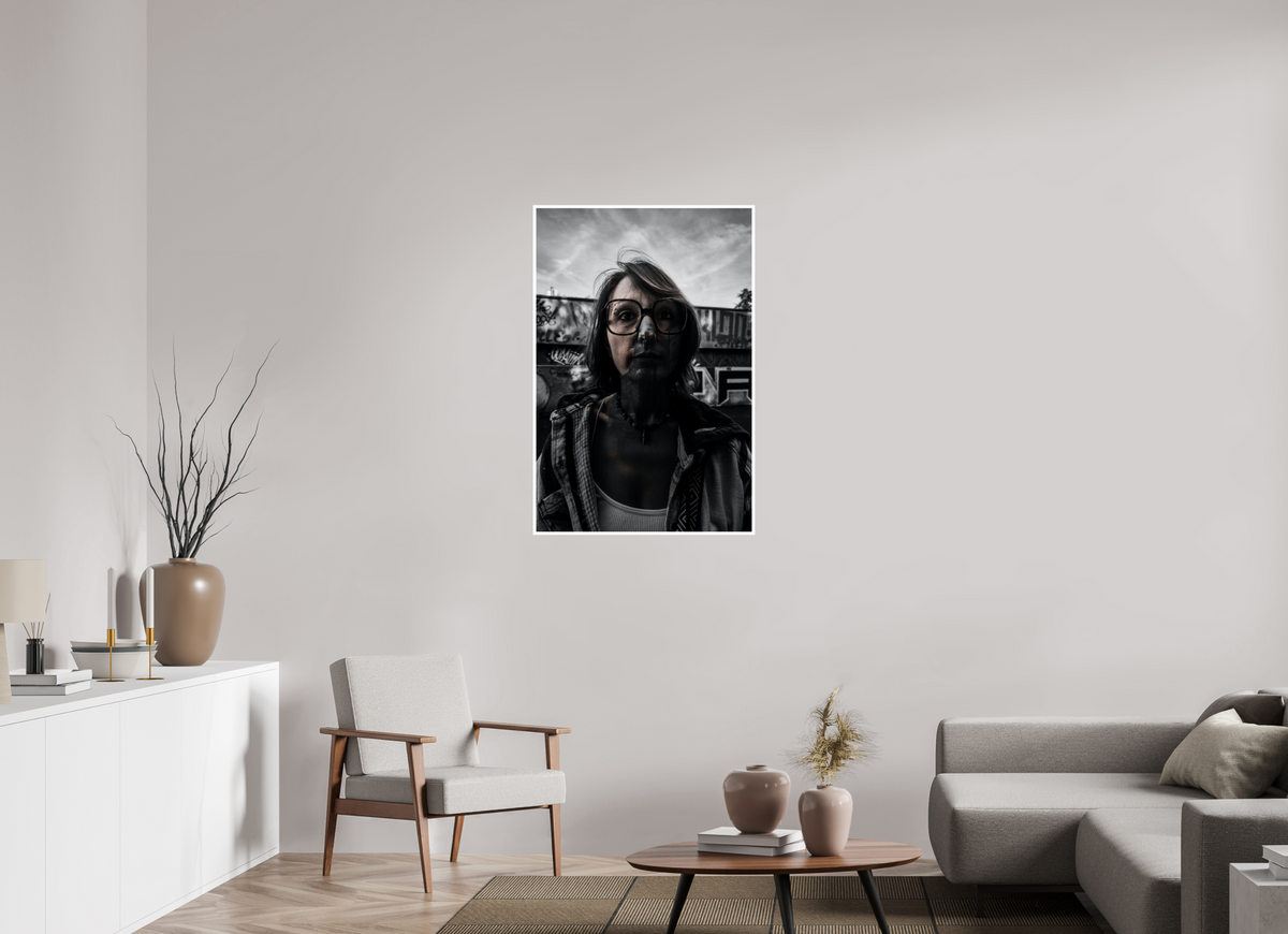 70 x 105 cm, Shopify Riom au crépuscule — double exposition