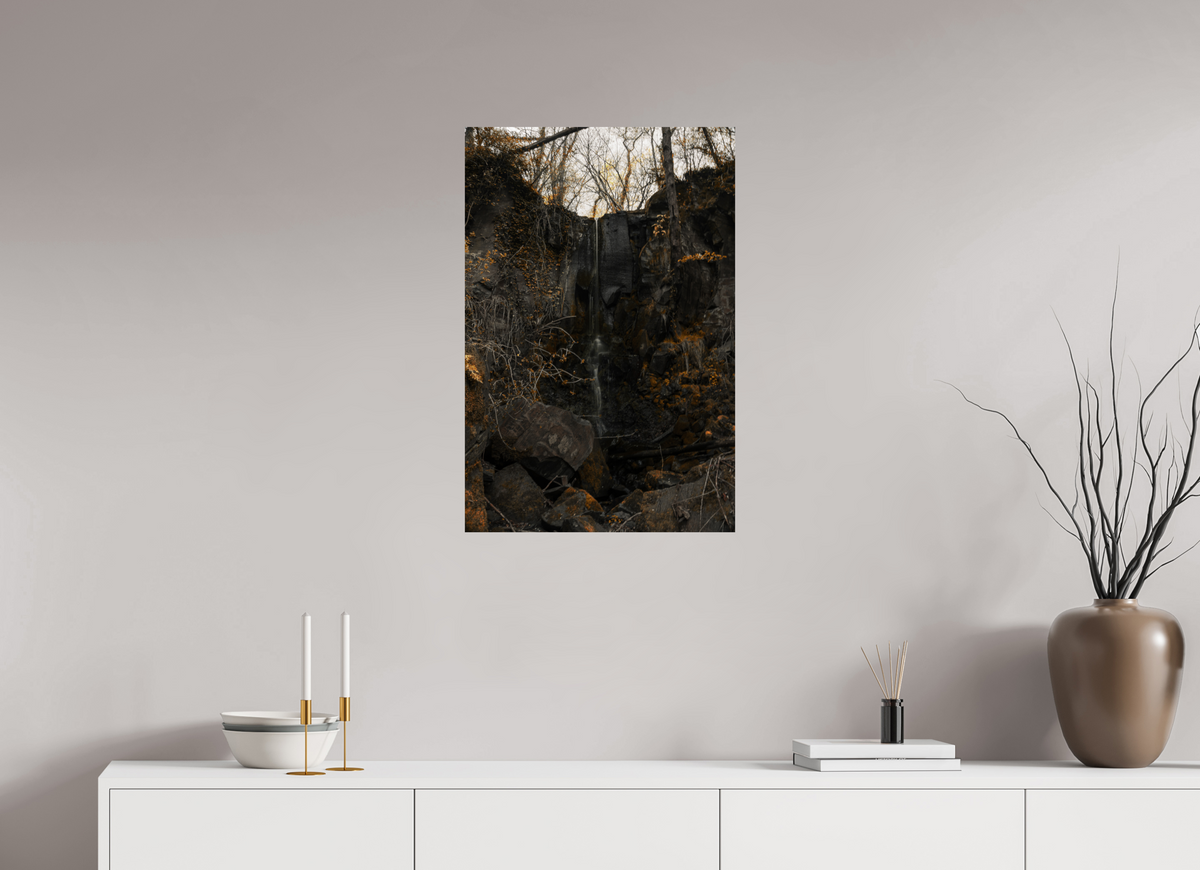 50 x 75 cm, Poster Fuji Crystal Pearl metallise La cascade sèche