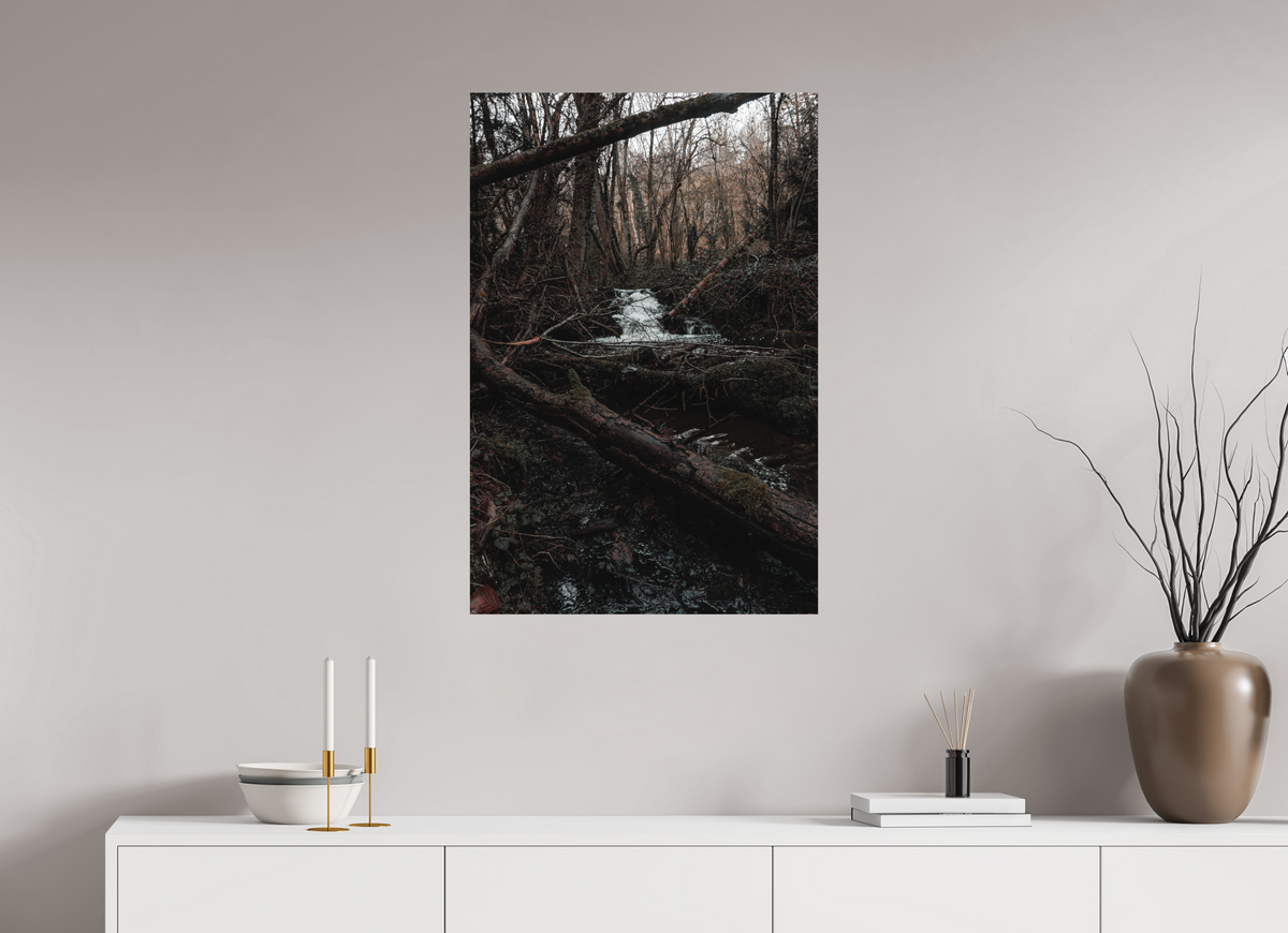 60 x 90 cm, Poster Fuji Crystal DP II mat La cascade au loin