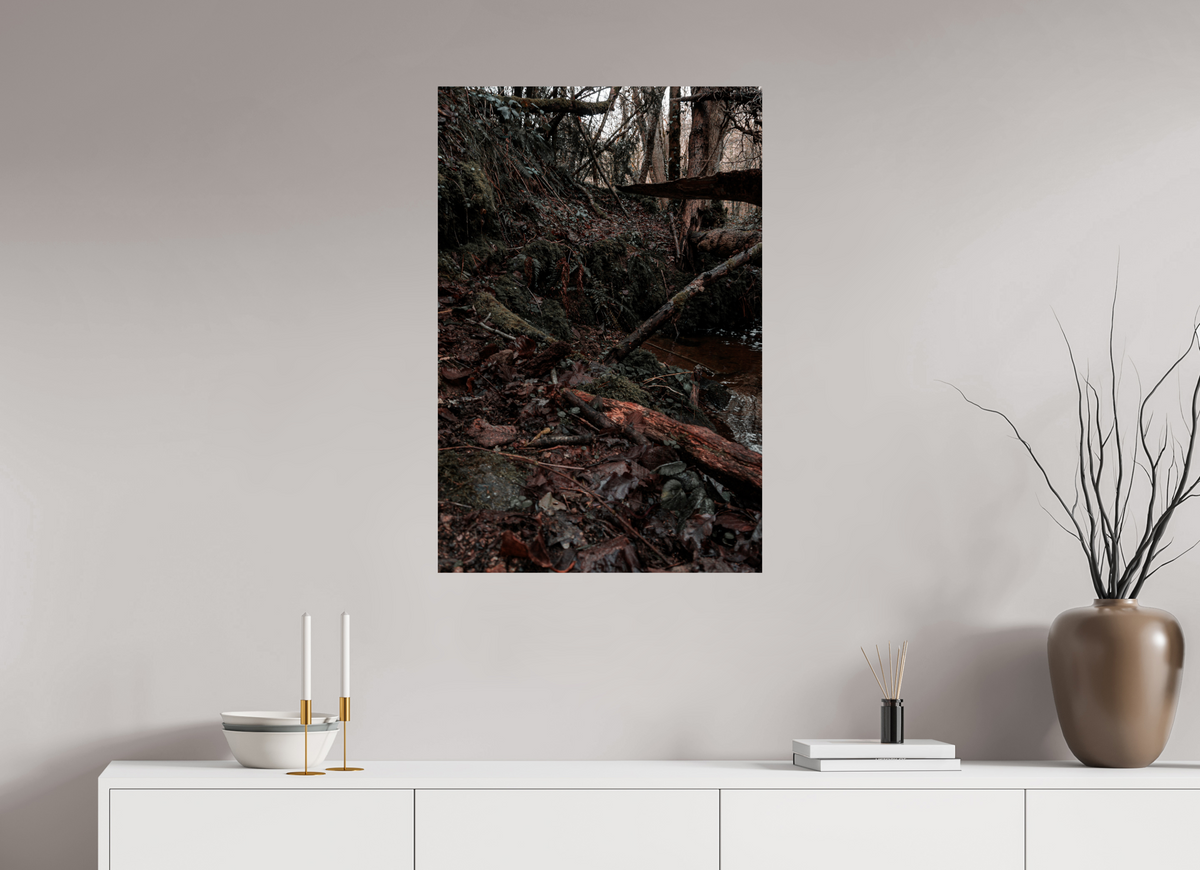 60 x 90 cm, Poster Fuji Crystal Pearl metallise Le sentier du ruisseau