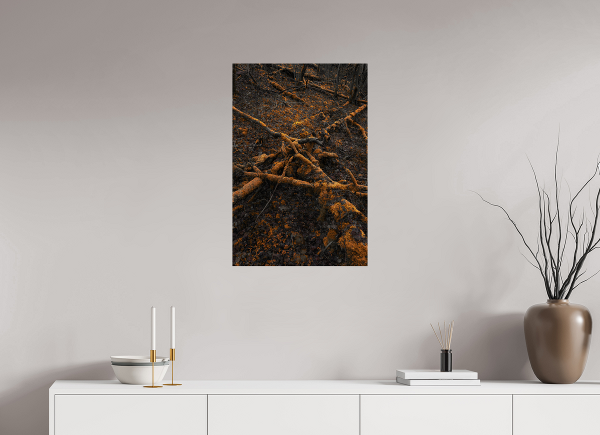 50 x 75 cm, Poster Fuji Crystal Pearl metallise Les branches dorées