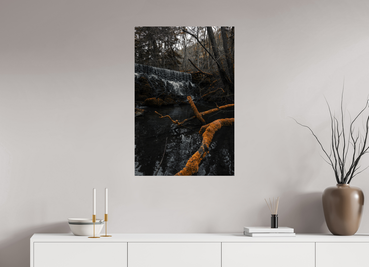 60 x 90 cm, Poster Fuji Crystal Pearl metallise La grande cascade