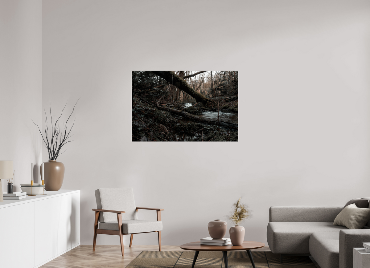 120 x 80 cm, Poster Fuji Crystal Pearl metallise Le tronc couché