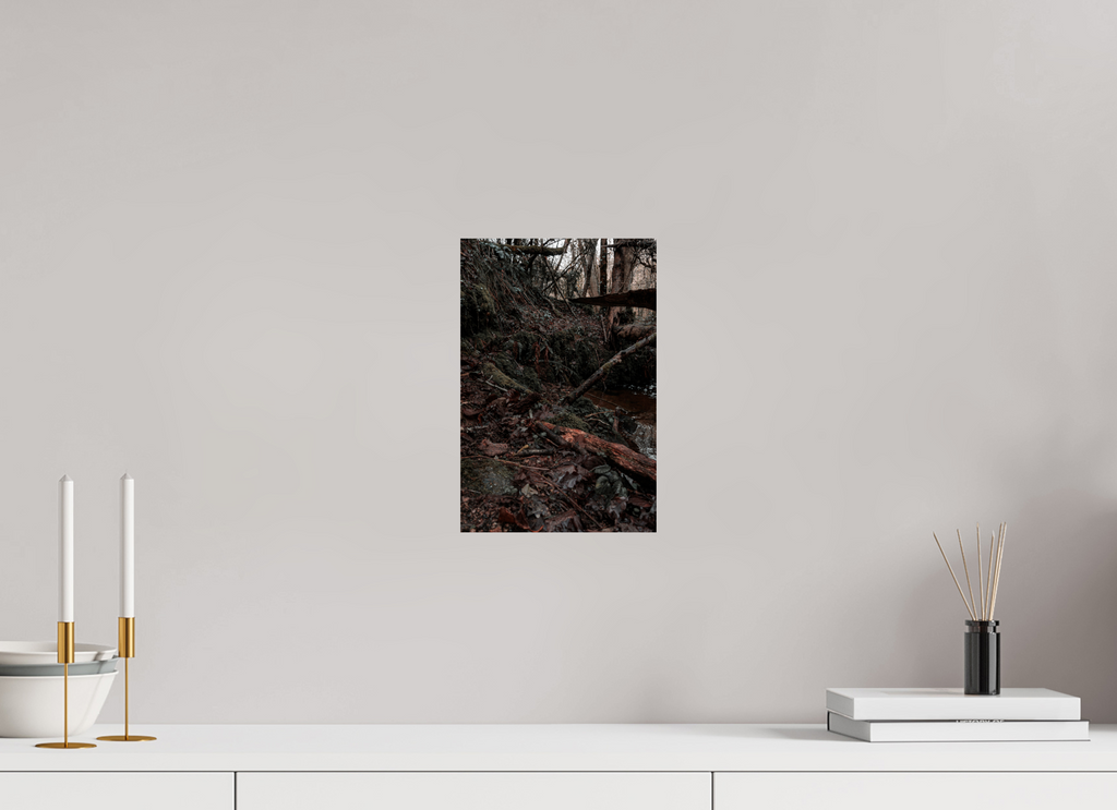 20 x 30 cm, Poster Fuji Crystal Pearl metallise Le sentier du ruisseau