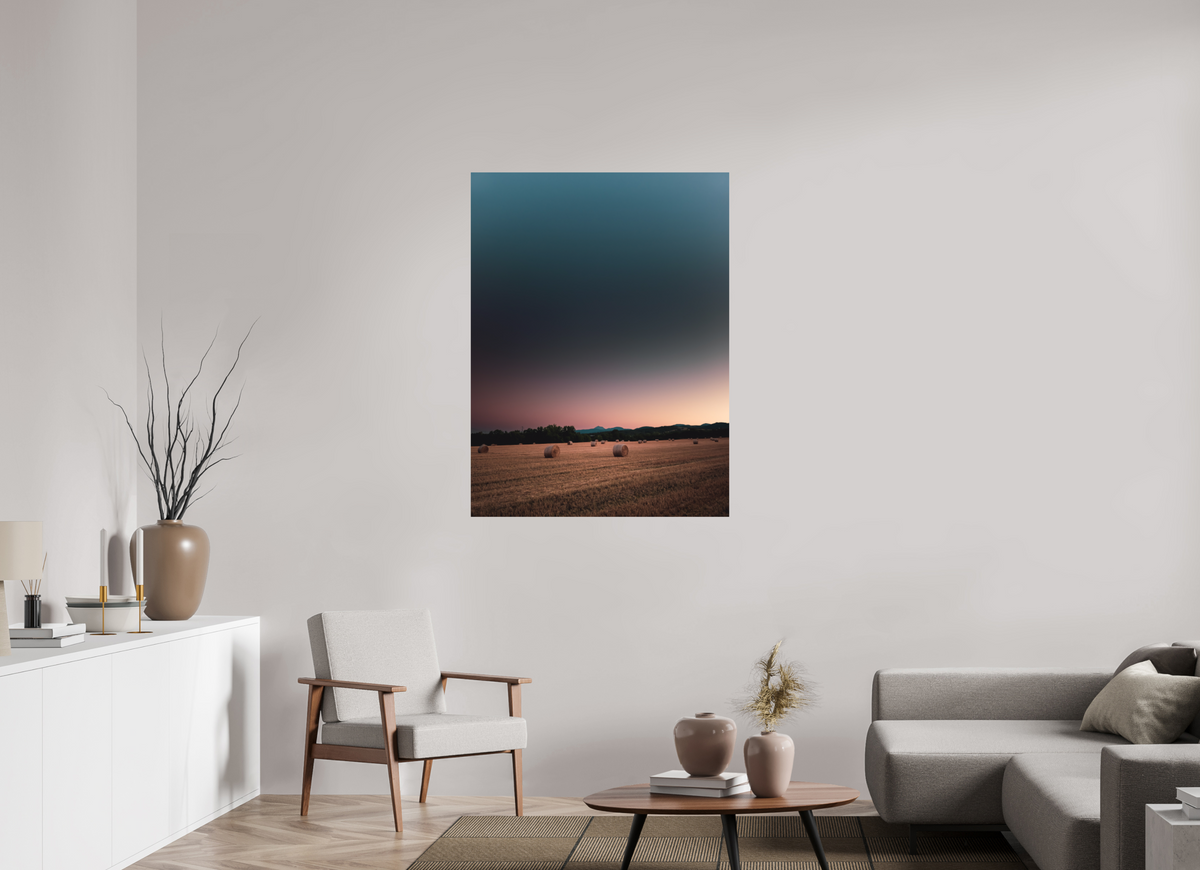 90 x 120 cm, Poster Fuji Crystal DP II mat Les bottes de foin