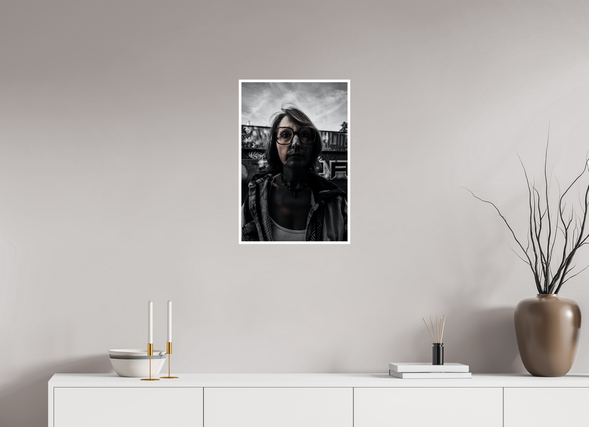 40 x 60 cm, Shopify Riom au crépuscule — double exposition